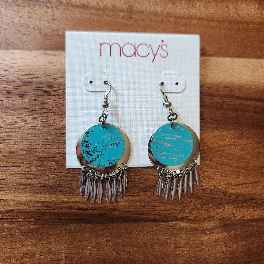 Vintage Macy's Fringe Earrings
